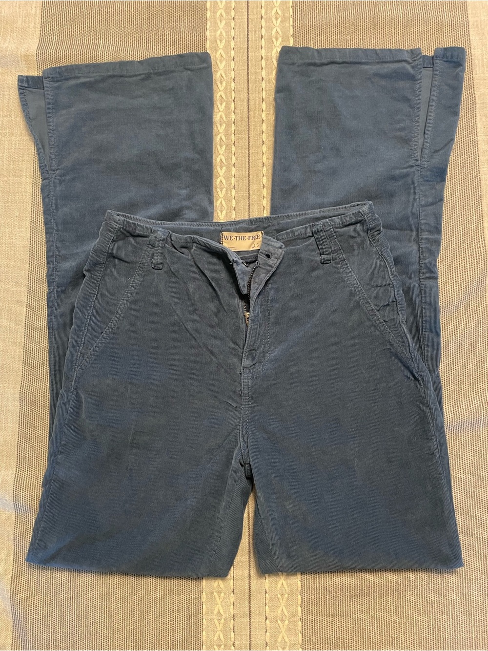 We the Free/Free People Light Blue Corduroy Flared Pants